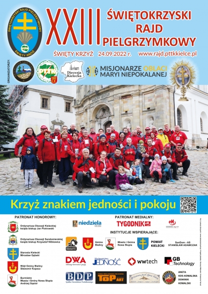 xxiii_swietokrzyski_rajd_pielgrzymkowy_swiety_krzyz_2022_plakat